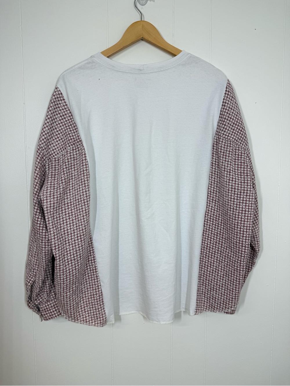 Remi Lyn & Co. Handmade Upcycled Split Carhartt & Flannel Long Sleeve Tee - Picture 8 of 14